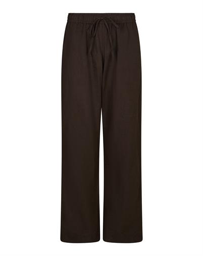 Neo Noir - Sonar Linen Hose - Dark Brown